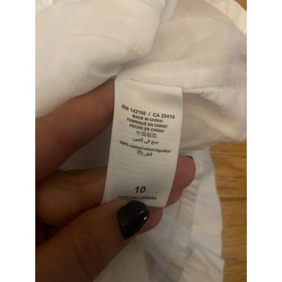 Habitual women's White Off-Shoulder Top With Tie Straps & Long Sleeves size 10 - Picture 8 of 8